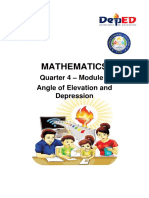 Mathematics: Quarter 4 - Module 3 Angle of Elevation and Depression