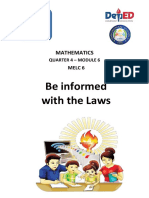 Be Informed With The Laws: Mathematics