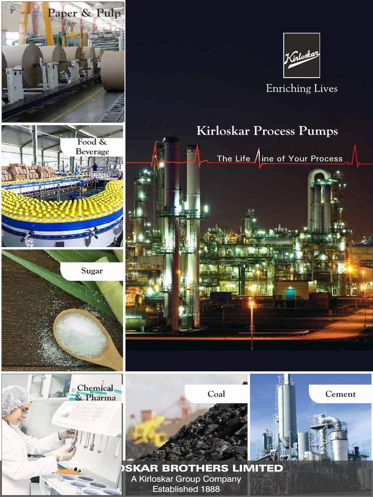 Kirloskar Process Pumps Overview | PDF | Pump | Water