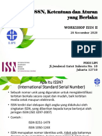 ISSN, Ketentuan Dan Aturan Yang Berlaku - Andre Sihombing