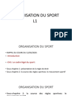 L1 Orga Du Sport 19 Mars 2020