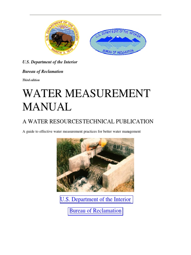 Water Measurement Manual | PDF | Flow Measurement | Discharge (Hydrology)