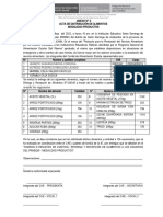 Acta distribución alimentos modalidad productos