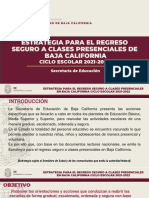 Estrategia para El Regreso Seguro A Clases Presenciales de Baja California