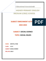 Social Issues in India: Poverty, Unemployment, Illiteracy, Caste System, Communalism and Corruption