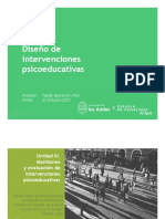 Monitoreo y evaluación de intervenciones psicoeducativas