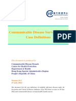 Communicable Disease Surveillance Case Definitions: This Document Is Produced by