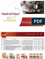 TABELA DE PREÇO - Food Service Junho