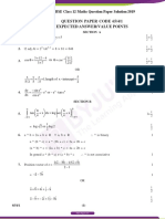 CBSE Class12 Maths Question Paper Solution 2019 Set 4