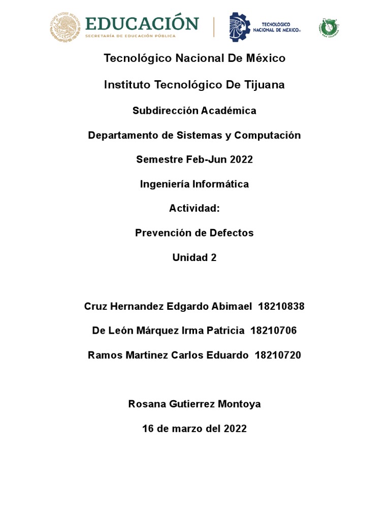 Prevención de Defectos en Software | PDF | Software | Calidad (comercial)