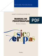Manual de Psicoterapias Teoria y Tecnicas Alberto-Rodriguez Morejon PDF