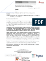 Oficio #22-2022-ARCC-DE-DSI - DIRIGIDO A UGEL (R) (R)