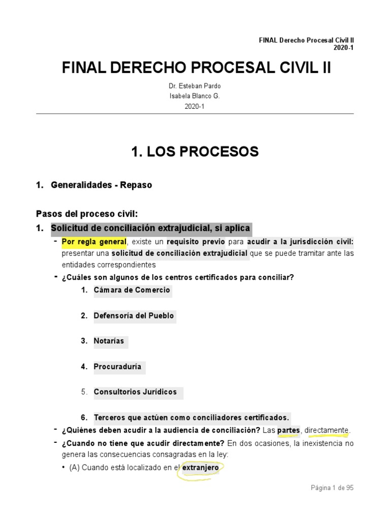 ?FINAL Derecho Procesal Civil II 2 | PDF | Arbitraje | Demanda judicial