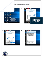 Steps To Open Paint Program. 1-2