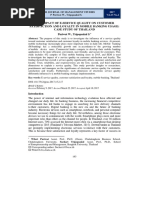 THE IMPACT OF E-SERVICE QUALITY On CUSTOMER SATISFACTION AND LOYALTY IN MOBILE BANKING USAGE CASE STUDY OF THAILAND