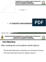 It Concepts and Management: ISD 458: E-Logistics & Supply Chain Management Unit Two