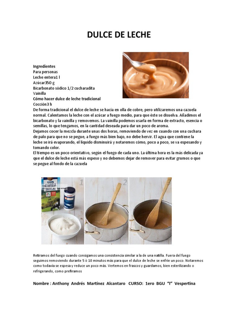 Dulce de Leche | PDF