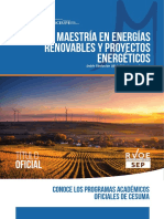 Maestría en Energías Renovables Y Proyectos Energéticos: Conoce Los Programas Académicos Oficiales de Cesuma