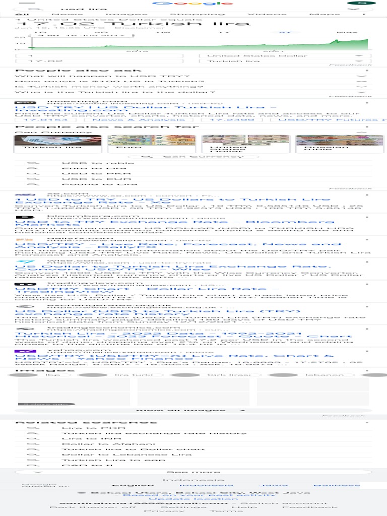 Usd Lira Go PDF United States Dollar Exchange Rate