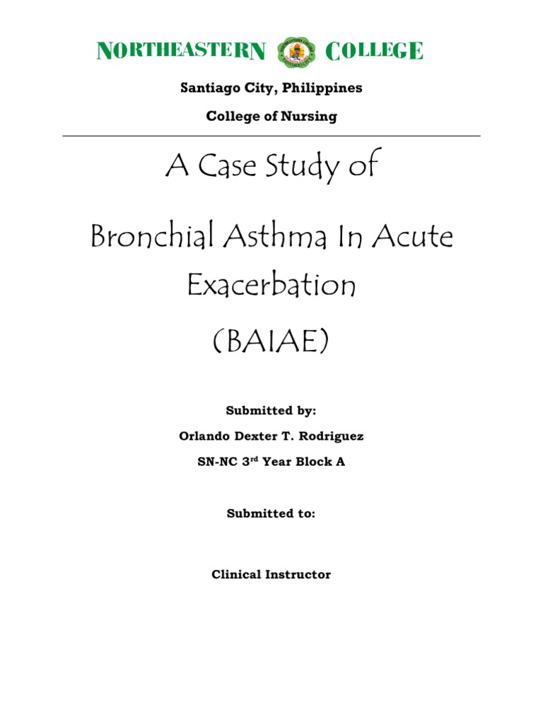 Case Study of Bronchial Asthma in Acute Exacerbation Asthma