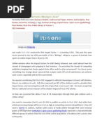 Download PLOS One 2011 is High Impact Factor Blessing or Corse 2011 by Graziela Ribeiro SN58936154 doc pdf