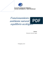 Funcionamiento Del Ambiente Natural y Equilibrio Ecologico