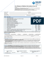 Application & Consent For Release of Medical Information (Form A)