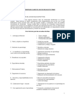 Caracteristicas Claves de Las Escuelas Efectivas (Liderazgo Profesional)