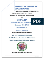 Study in Impact of Covid 19 in Indian Economy