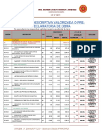 Memoria descriptiva valorizada de reparación de pontón en Quebrada Chorrilos