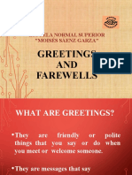 Formal and Informal Greetings and Farewells
