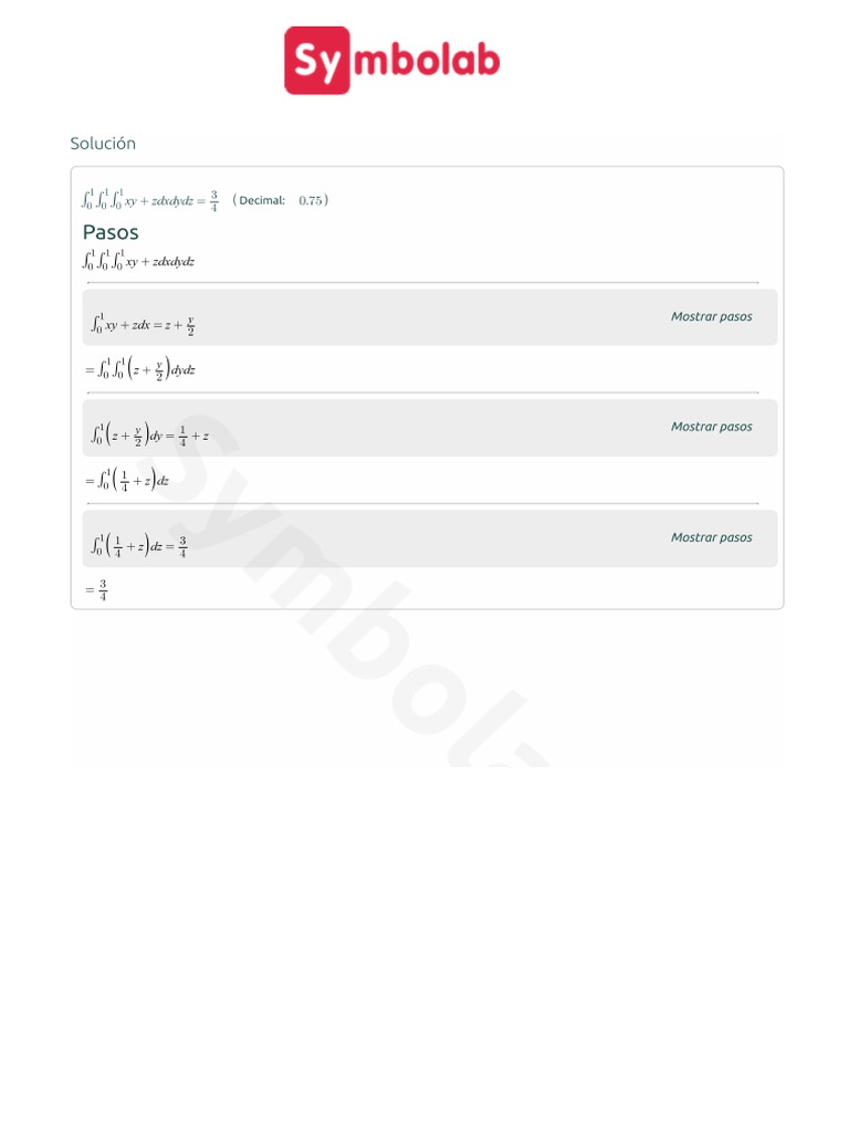 Symbolab Solutions PDF
