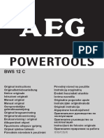 Notice - AEG BWS 12 C Multitool