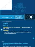 Matemática 1o Ano - Funções e seus elementos