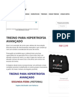 Treino para Hipertrofia Avançado