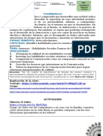 Intereses - Habilidades Sociales Formas de Comunicación. Estudiante