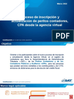 Inscripción y Actualización en El Registro de Perito Contador Ante La SAT 09032022