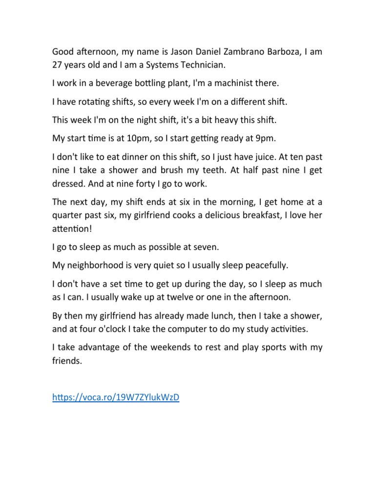 Daily Routines | PDF