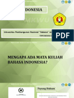 Mata Kuliah Bahasa Indonesia