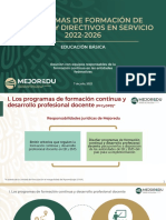 Presentación AEE Programas de Formación en Servicio