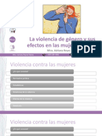 Violencia de Género y Efectos en Mujeres y Niñas
