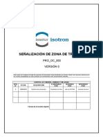 PRO-OC-003 Señalización de Zona de Trabajo