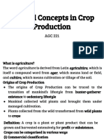 General Concepts in Crop Production