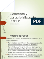 CONCEPTO DE PODER y Sus Caracteristicas.