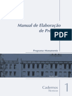 Manual de Elaboração de Projetos de Preservação do Patrimônio Cultural