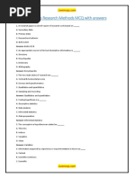 Business Research Methods MCQ With Answer PDF