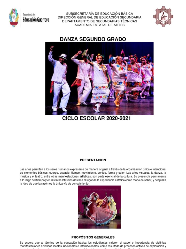 Actividades de Danza para Secundaria 2 | PDF | Bailes | Creatividad