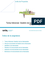 Seminario de Desarrollo de Proyectos. Semana 15. Gestion de Interesados