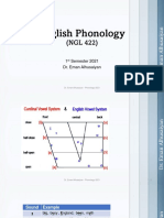 English Phonology: 1 Semester 2021 Dr. Eman Alhusaiyan