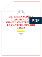 Determinacion y Clasificaion Granulométrico.